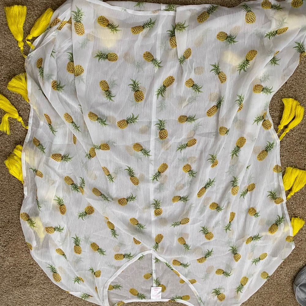 Pineapple bathing suit cover up